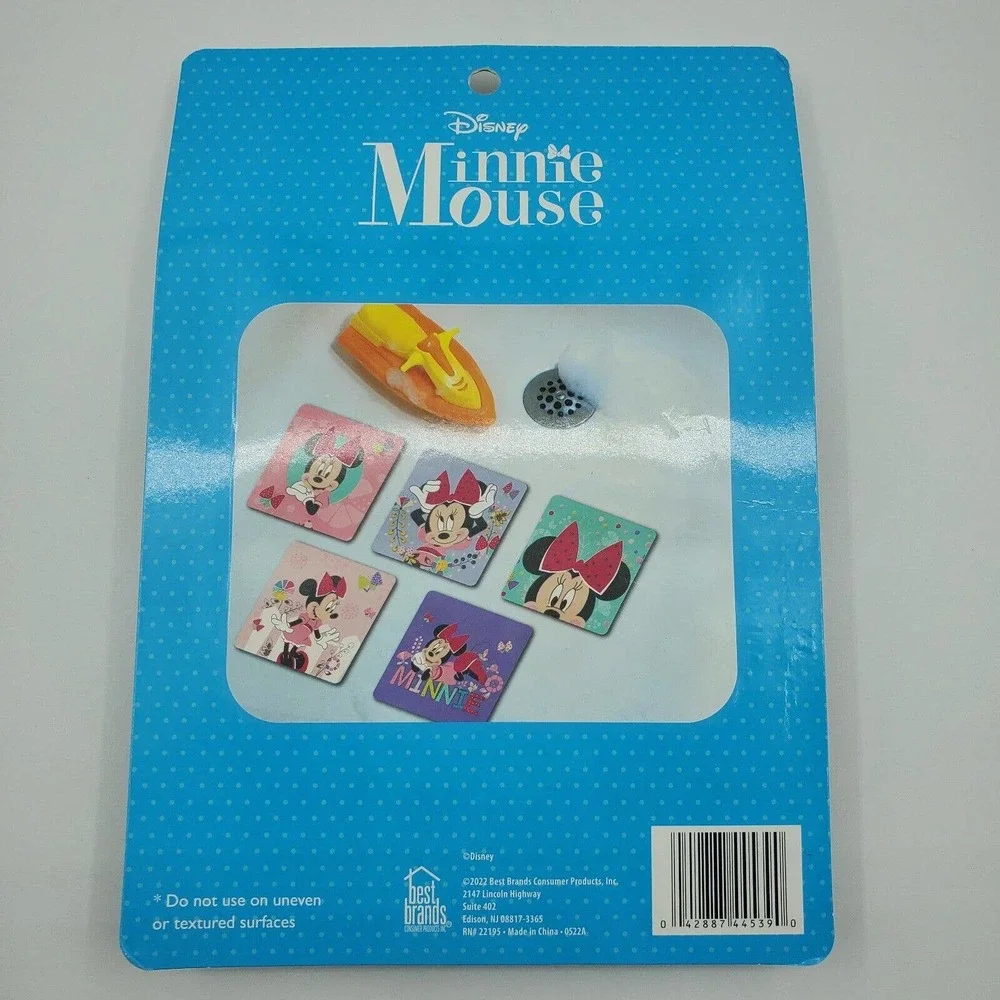 Disney Minnie Mouse 5pk Anti-Slip Tub Treads For Bathtub